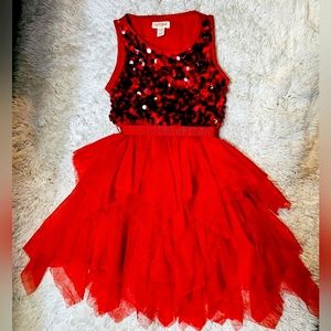 Cat & Jack Red sequin Formal dress
